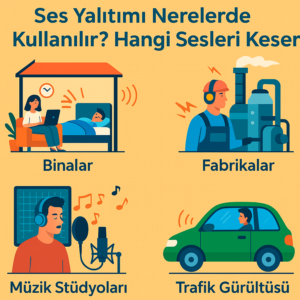 Ses Yalıtımı Nerelerde Kullanılır? Hangi Sesleri Keser?