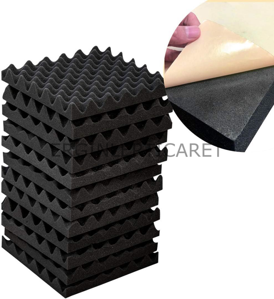 Yanmaz Akustik Yumurta Sünger Bantlı 50mm 50Dns 100cm X 100cm