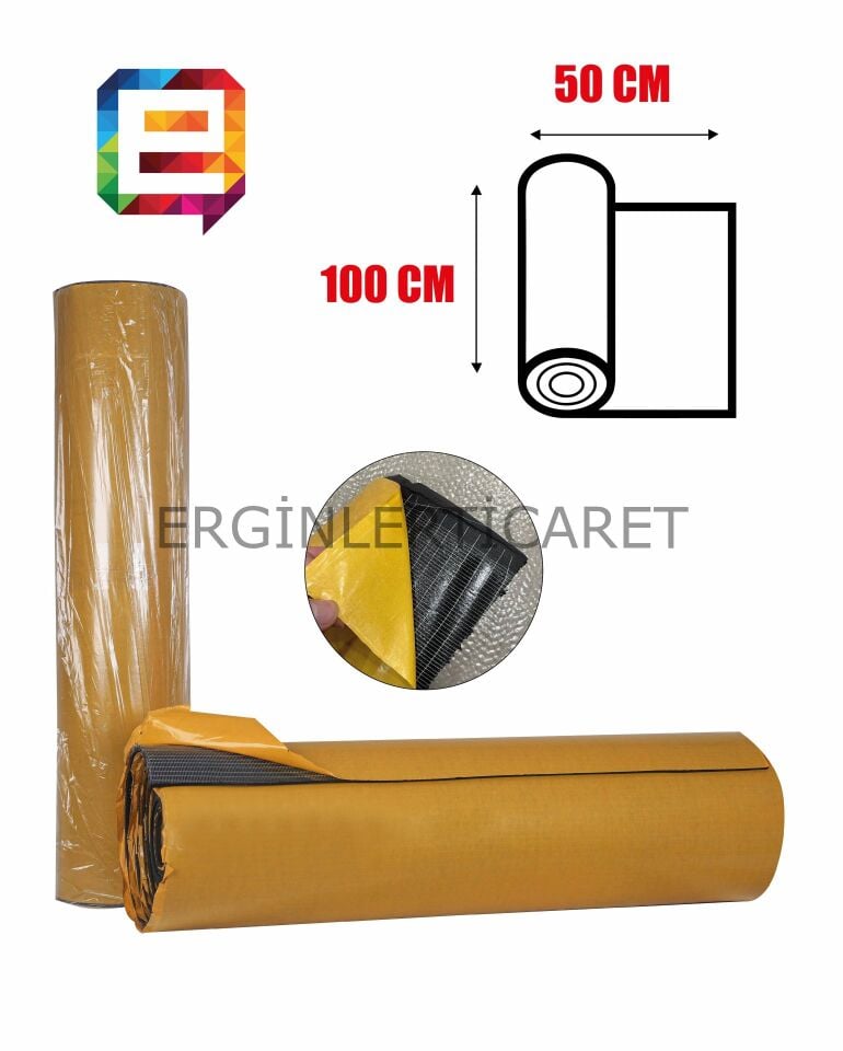 Oto Ses Yalıtımı Kauçuk Köpüğü 6mm (50cm x 100cm)