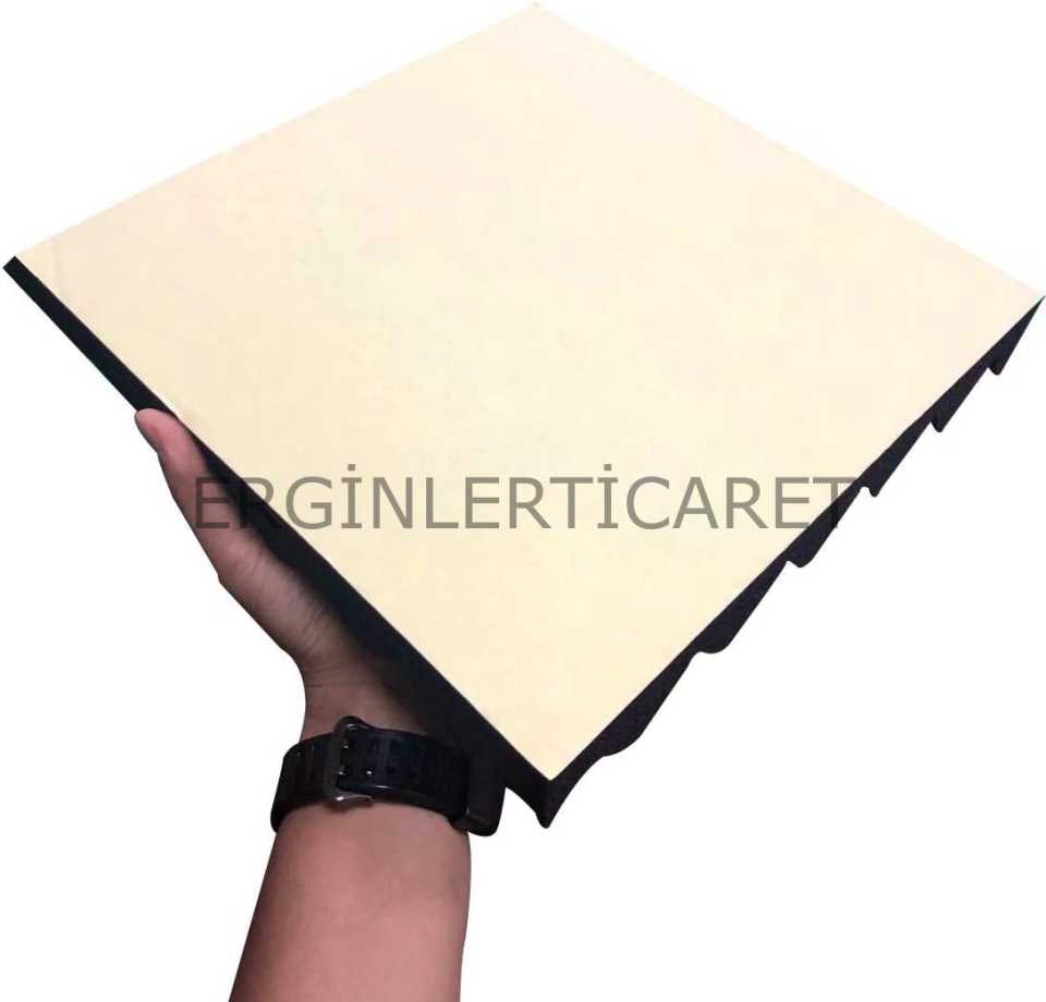 Akustik Ses Yalıtımı Bantlı Piramit Sünger 50x50