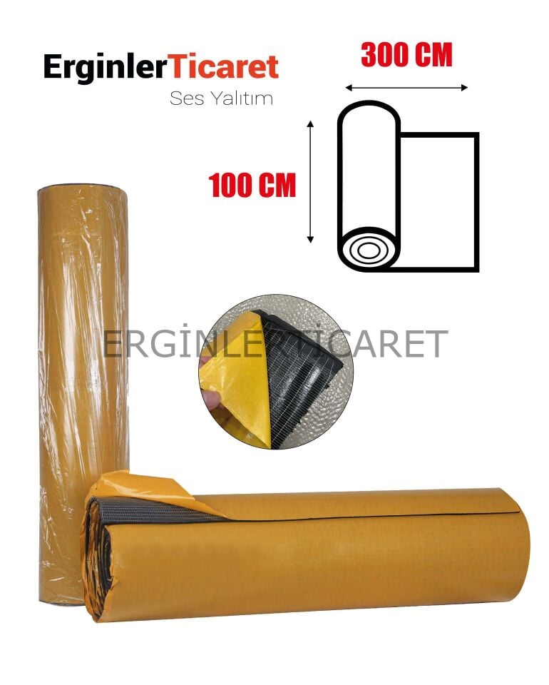 Oto Ses Yalıtımı Kauçuk Köpüğü 6mm 300cm x 100cm