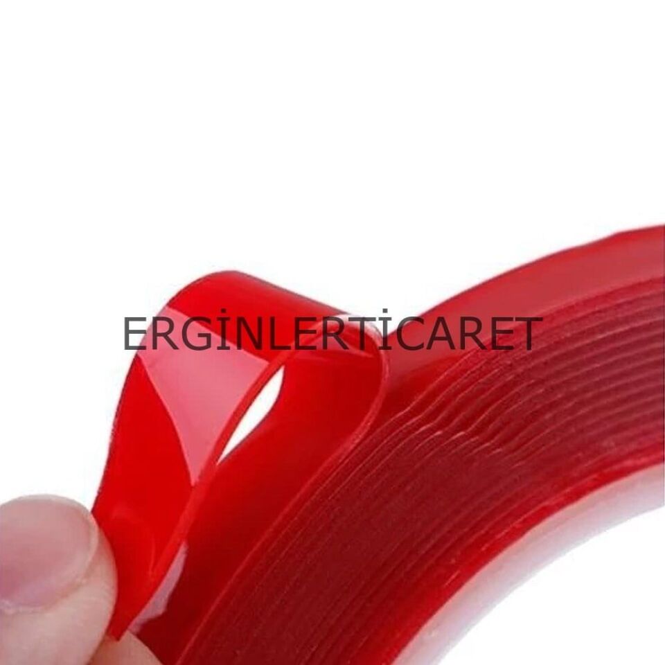 Çift Taraflı Silikon Şeffaf Bant 25mm X 5mt