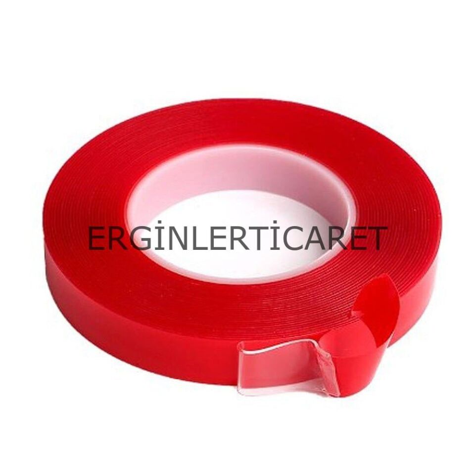Çift Taraflı Silikon Şeffaf Bant 25mm X 5mt