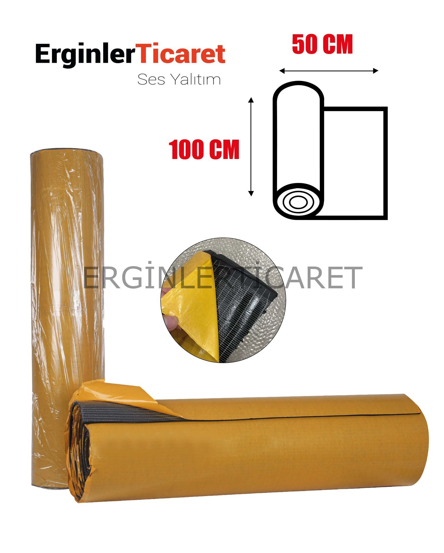 Oto Ses Yalıtımı Kauçuk Köpüğü 9mm 50cm x 100cm